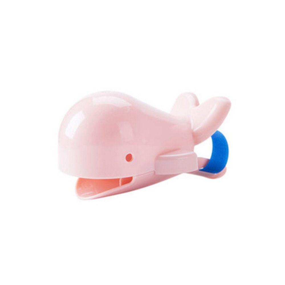 

Cartoon Water Tap Extensioner Whale Shape Splash Proof Water Channel Hand Washing розовый
