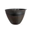 Breathable Round Flower Pot No Deformation Flower Bucket Ornament Simulation Wood Barrels  Yard