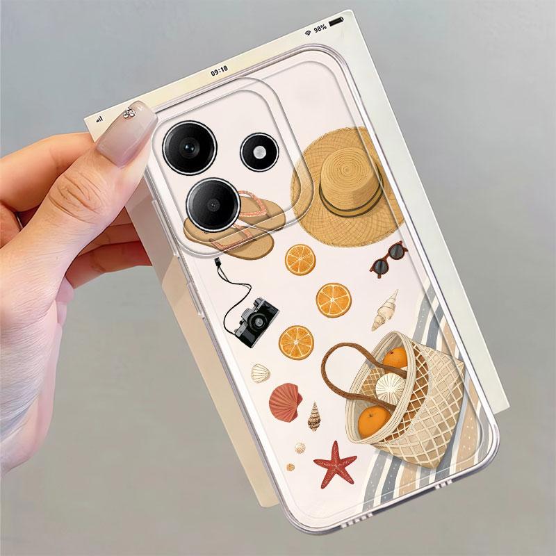 Case for Xiaomi Redmi Note 14 Pro Plus 14C 9 10 11 12S 13C 11S 12 10S Note 13 A4 Soft Phone Cover Beach Travel