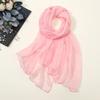 Thin Chiffon Scarf Solid Color Shawl Silk New Sunscreen Shawl  Women's Fashion