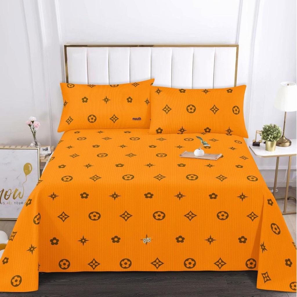 Soft and Skin-friendly Single Print Duvet Cover & Brushed Bed Sheet - 1.5 Meter