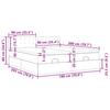 Ottoman Bed with Mattress Gray 180x200 cm Faux Leather