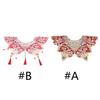 Embroidered Flower Tassels Collar Faux Collar Traditional Han Costume Decorative Collar Shawl Wrap for Cultural Event