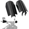 StarknightMT Motorcycle Handguards Black Coffin Cut Stainless Steel Hand Guards Compatible With 2006- Touring Models Road Glide Street Glide Road