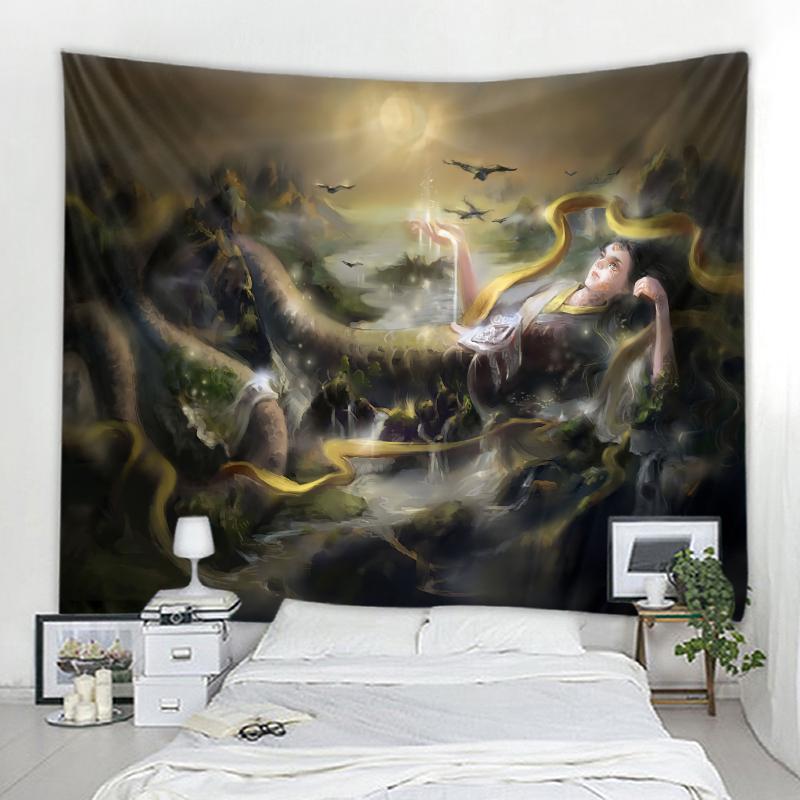 Mandala Boho Wall Tapestry Home Background Decoration Tapestry Gothic Ladies Medieval Art Tapestry