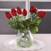 10Pcs Artificial Latex Roses Real Touch Flowers For Wedding Bridal Bouquet Home Decoration