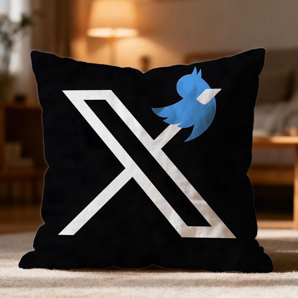 

Hot T-Ttwittered Cushion Cover Soft Washable Pillow Case Multi-Scene for Couch Bed Travel Office Use 30cmx30cm