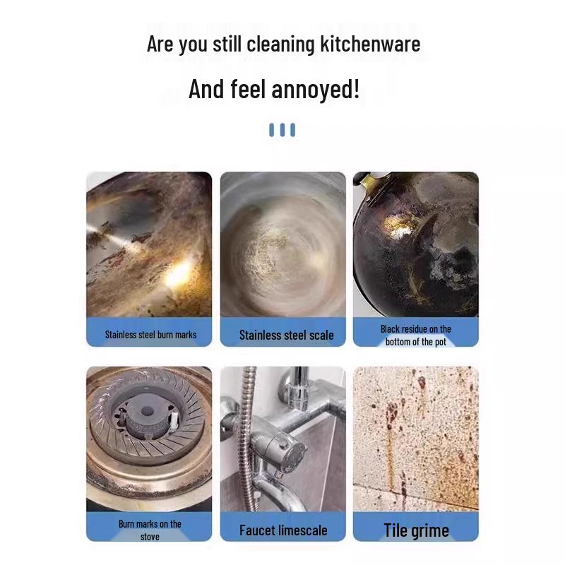 Pot Bottom Cleaner: Heavy Oil Stain Remover for Household Kitchens