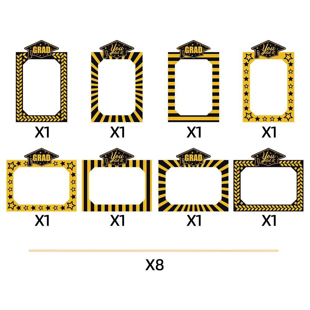 

Runtowo 8pcs Graduation Party Vase Decoration Class of 2026 Ceremony Desktop Decor Graduation Party Table Decoration