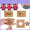 Squid Game Runde Sechs Einladungskarte Mit Hellem Pop-It Fidget Toy Zur Stressbewältigung Und Für Sensorisches Spiel