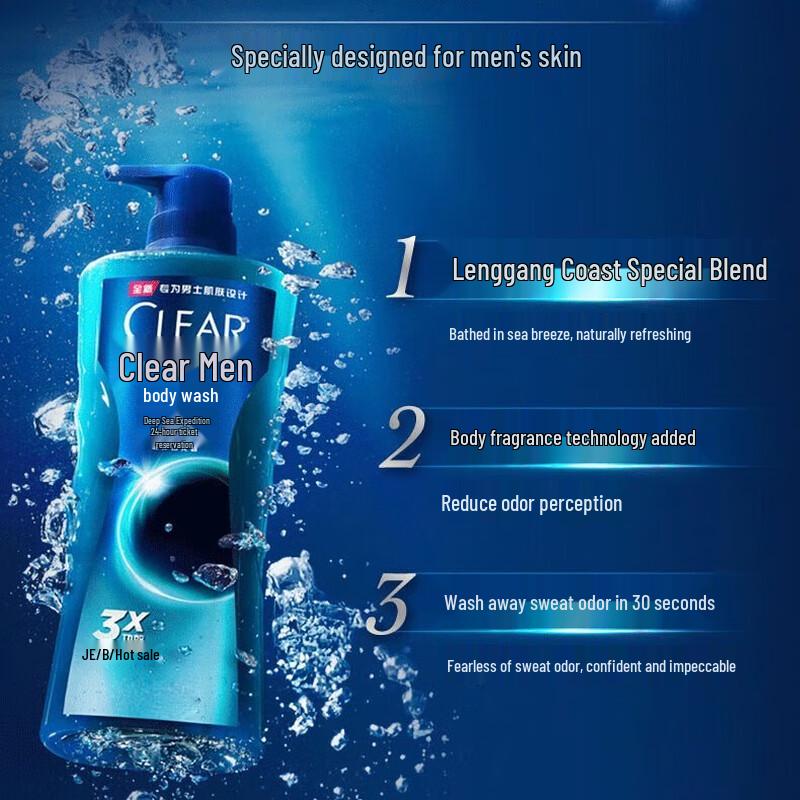 Clear Men Deep Sea Exploration Cologne Duftendes Duschgel