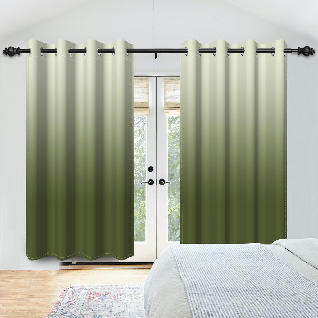 Moderne Kleurverloop Gordijnen Meerdere Opties Minimalistisch Slaapkamer Woonkamer Decoratieve Raambekleding Gordijn Lichtblokkerend Voor Ruimte Polyester