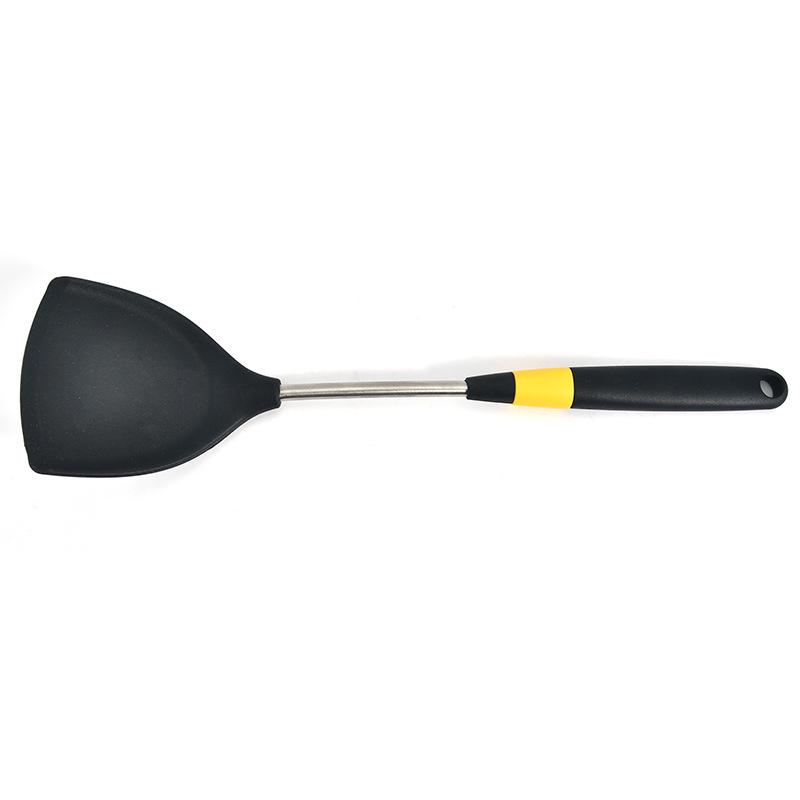 Food-Grade Red Silicone Spatula: Non-Stick Pan, Extended Handle for Stir-Frying, Top Kitchen Utensil, Hot Seller