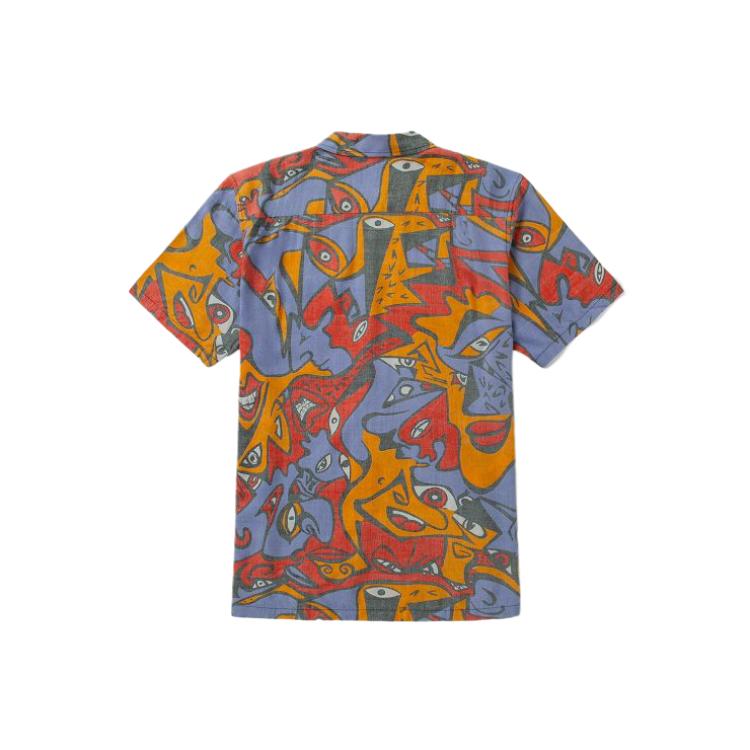 Vans Short Sleeve Soft Comfortable Breathable Polo Shirt Men shirts Orange VN0A5E1ZZ7P