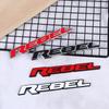 Personalized 3D Metal Car Sticker Rebel Letter Car Decal Self-Adhesive Letter Badge Stickers Car Exterior Decor Accessories