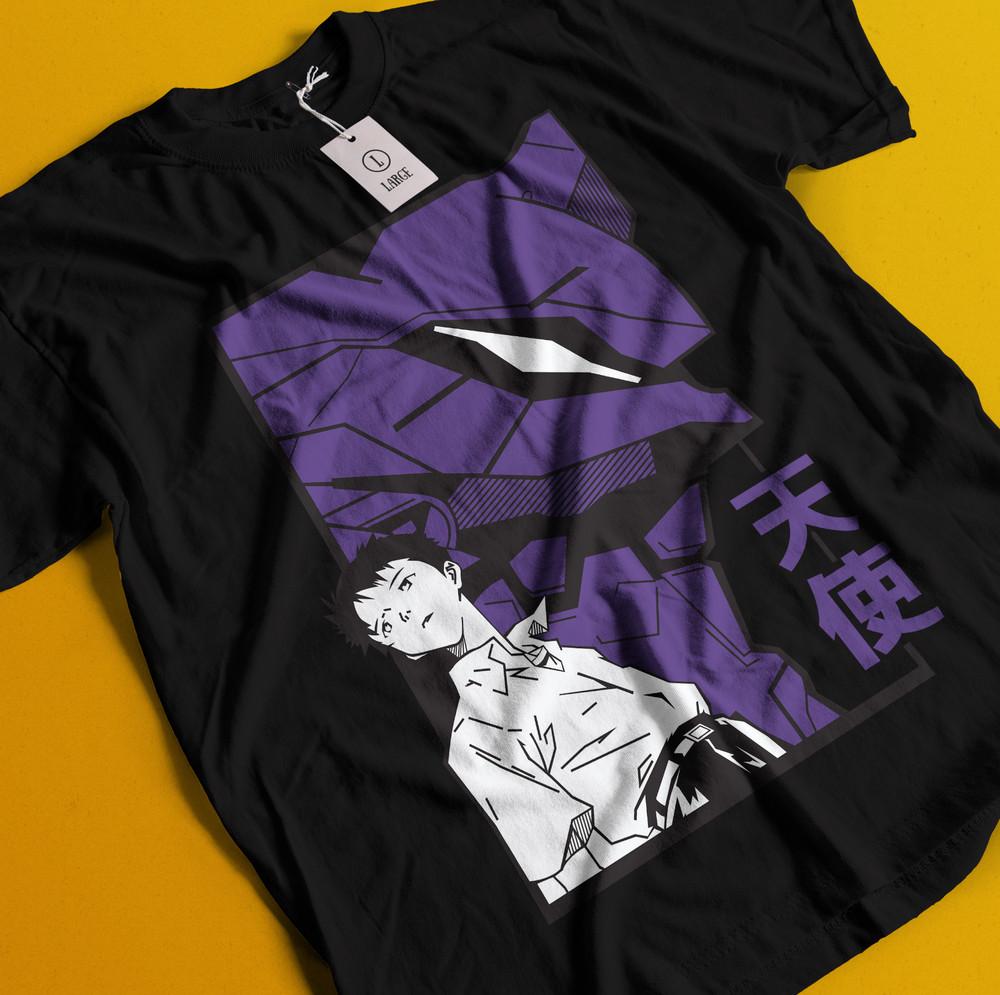 

Neon Genesis Evangelion T-Shirt Shinji Tshirt Eva Shirt Ayanami Tee Misato Asuka 3XL