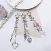 Sweet Cross Heart Bead Keychain Hanging Decorations Keyring Hanging Ornament