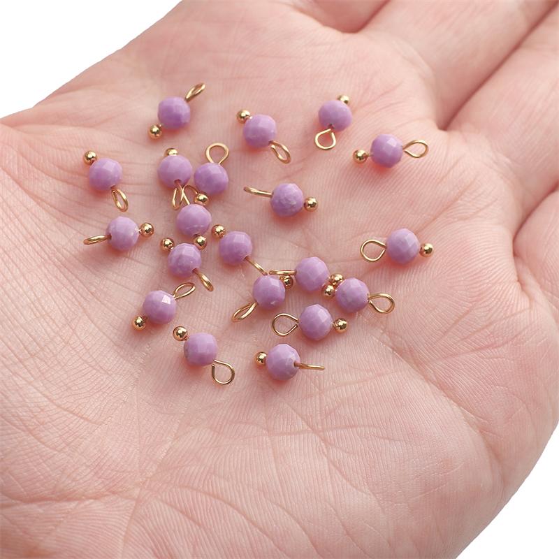 

4 мм 5 шт./пакет Невеликий природний камінь Кулон DIY Браслет Намисто Сережки Ювелірні аксесуари 4mm 5pcs/bag