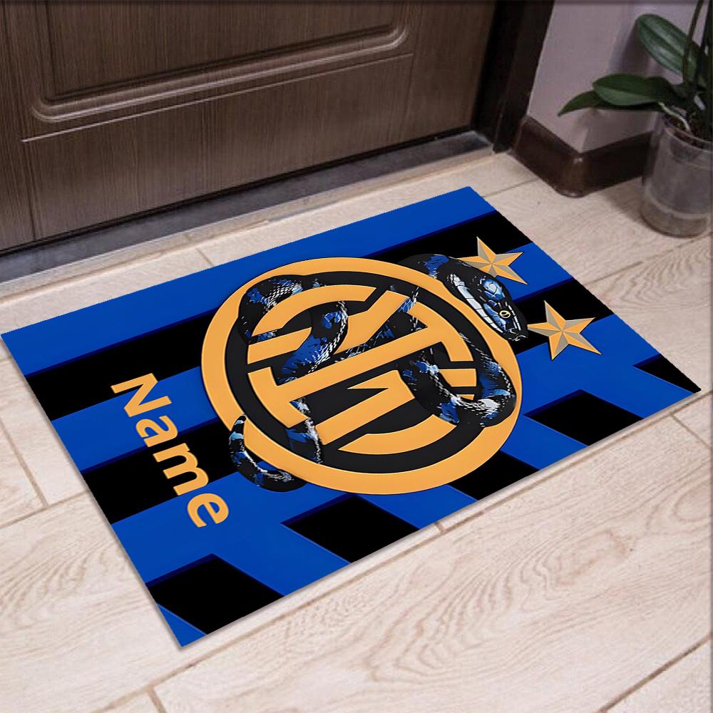 Custom Name Inter Milan Printed Carpet,Rug for Office Chair Living Room Bedroom Kitchen Room Decor Gifts.