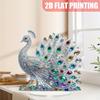 Animal Statues Decorative Ornament for Living Room,Home,Office Decors Acrylic Peacocks Figurines Tabletop Centerpieces