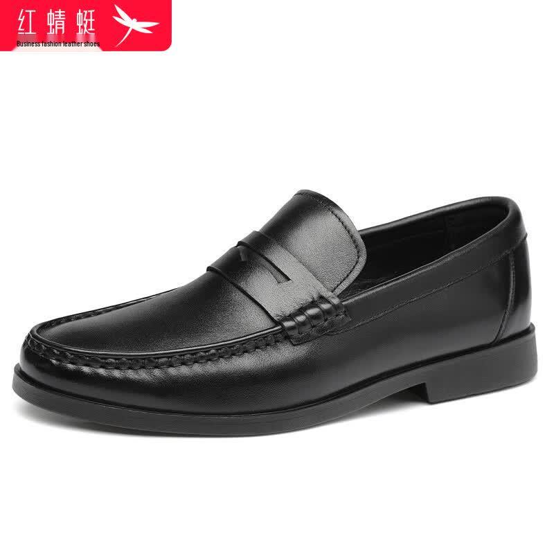 Red Dragonfly Men s Business Casual Slip-on Leather Shoes WTA341771 41