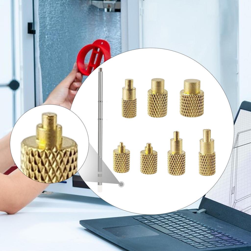 Heat Set Insert Tool 7 Soldering Iron Tips Installation Kit Insertion Tip Adapter