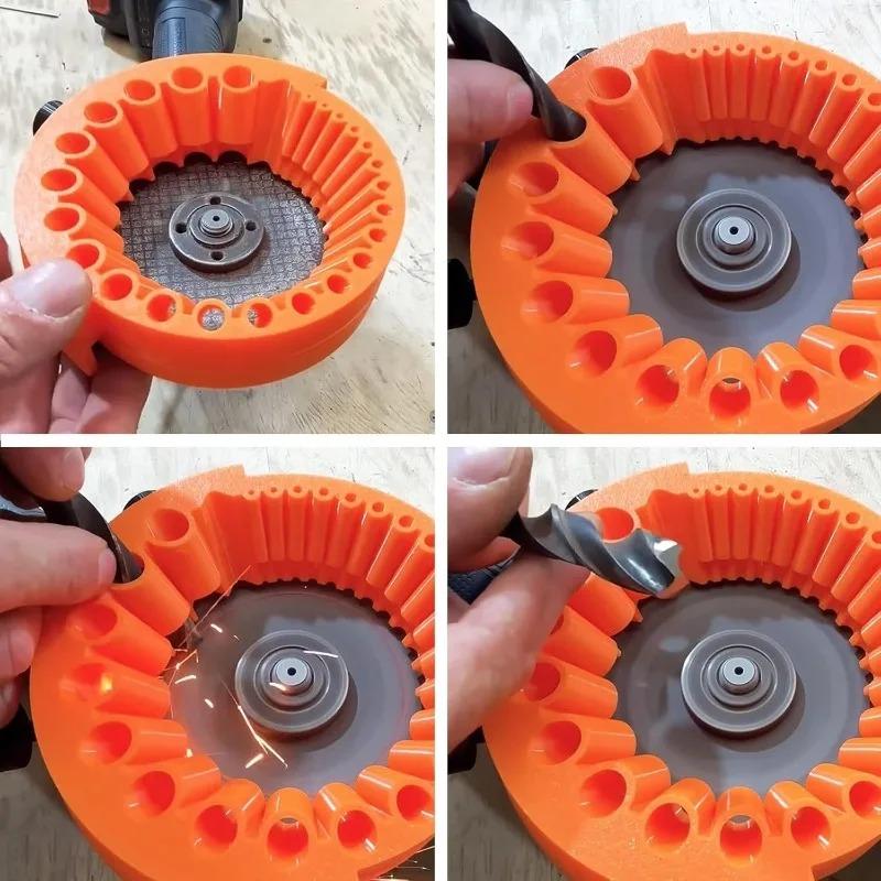 2-13mm Elektrischer Bohrer Schärfer Schleifer Tragbares Multi-Spezifikations Schleifwerkzeug zum Schärfen von Spiralbohrern Heim/Professionell