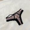 SP&CITY Flower Embroidery Mesh Sexy Thongs Summer Thin Transparent Women's Underpants Hollow Out Lace Panties Temptation Briefs