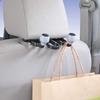 Napolex Fizz-1091 Double Arm Hook for Cars, Easy Installation Just Through Headrest Stays, Load