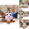 Adorable Panda Plush Keychain Soft Stuffed Toy Cute Cartoon Animal Bag Pendant