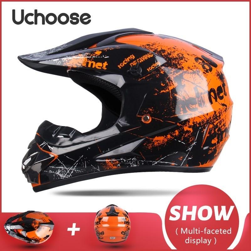 Professional Motorcycle Helmet Off-road Helmet Downhill DOT Racing Motocross Casque Moto Helme3 Free Gift Suitable For Kid