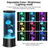 Lampa SZMDLX do akwarium z meduzami, światło lecznicze, z pilotem, 17-kolorowa zmiana, ściemniana, 4 tryby, lampa stołowa, lampa lawowa, atmosfera, akwarium, lampka nocna