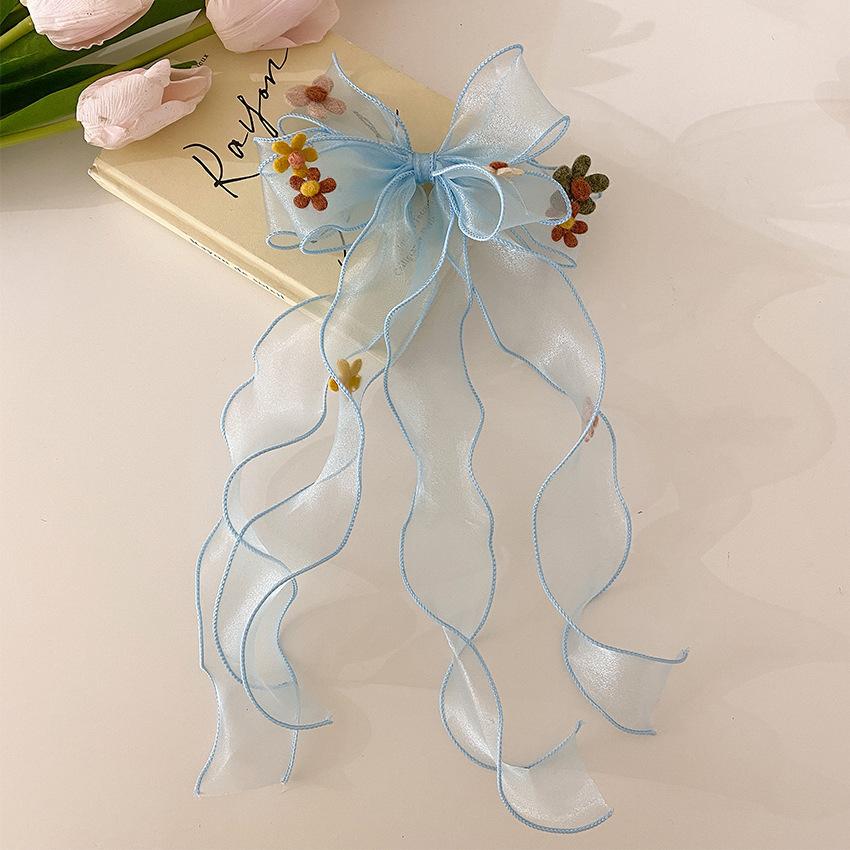 Children'S Headbands For Women, Colorful Bow Braided Hair Clips, Little Girls' Princess Long Ribbon Hair Clips, Summer Girls' Hair Accessories