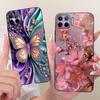 For Motorola Moto G 5G Plus Case XT2075 Luxury Flowers Butterfly Painted Cover Soft TPU Phone Case For Moto G MotoG 5G Plus Bags