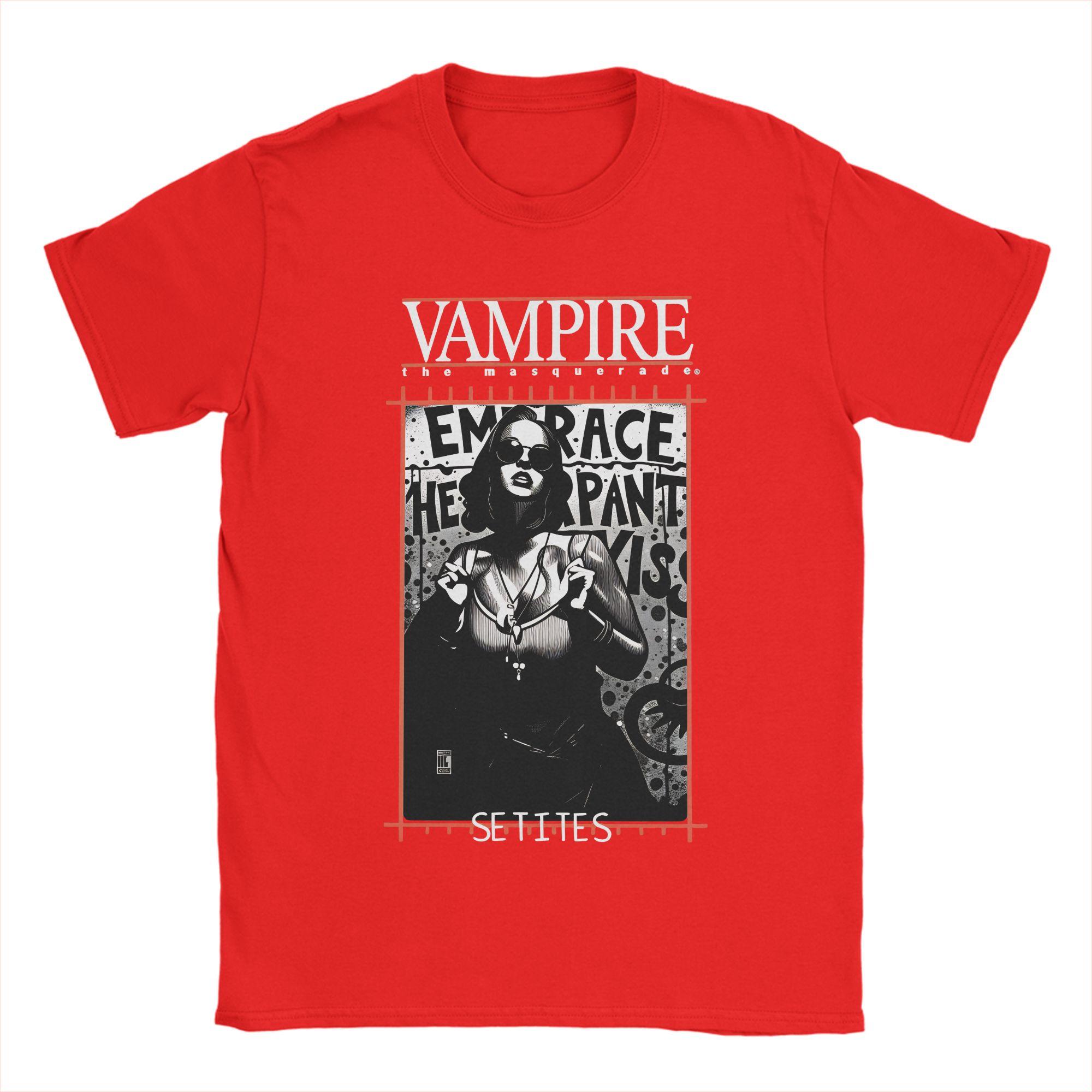 

Vampire the Masquerade Cotton T Shirt For Men Summer Vintage TShirts Popular Tees Oversized Cheap Clothes S