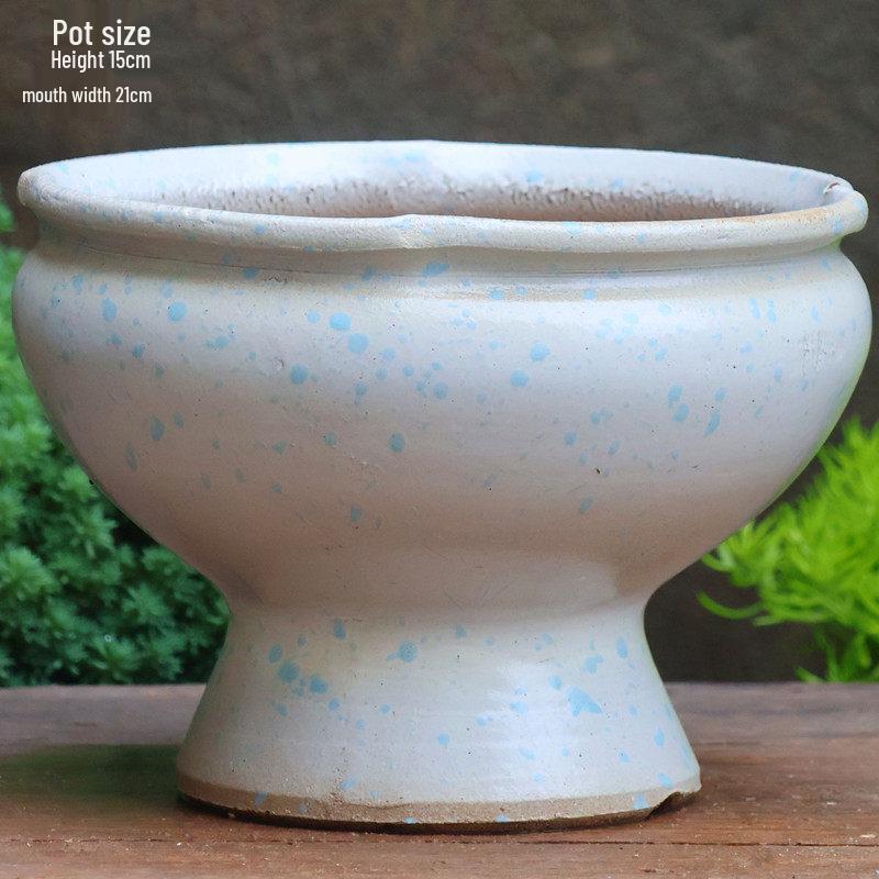 Sonderangebot: Retro Terrakotta Hoher Blumentopf für Sukkulenten oder Rettich