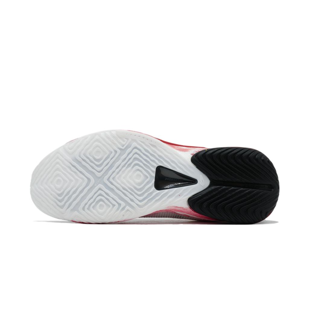 Li Ning Speed 10 Niskie Pełna Długość Płyta Węglowa Buty do Koszykówki Męskie Białe Czerwone Czarne ABAT085-5(Team726-)