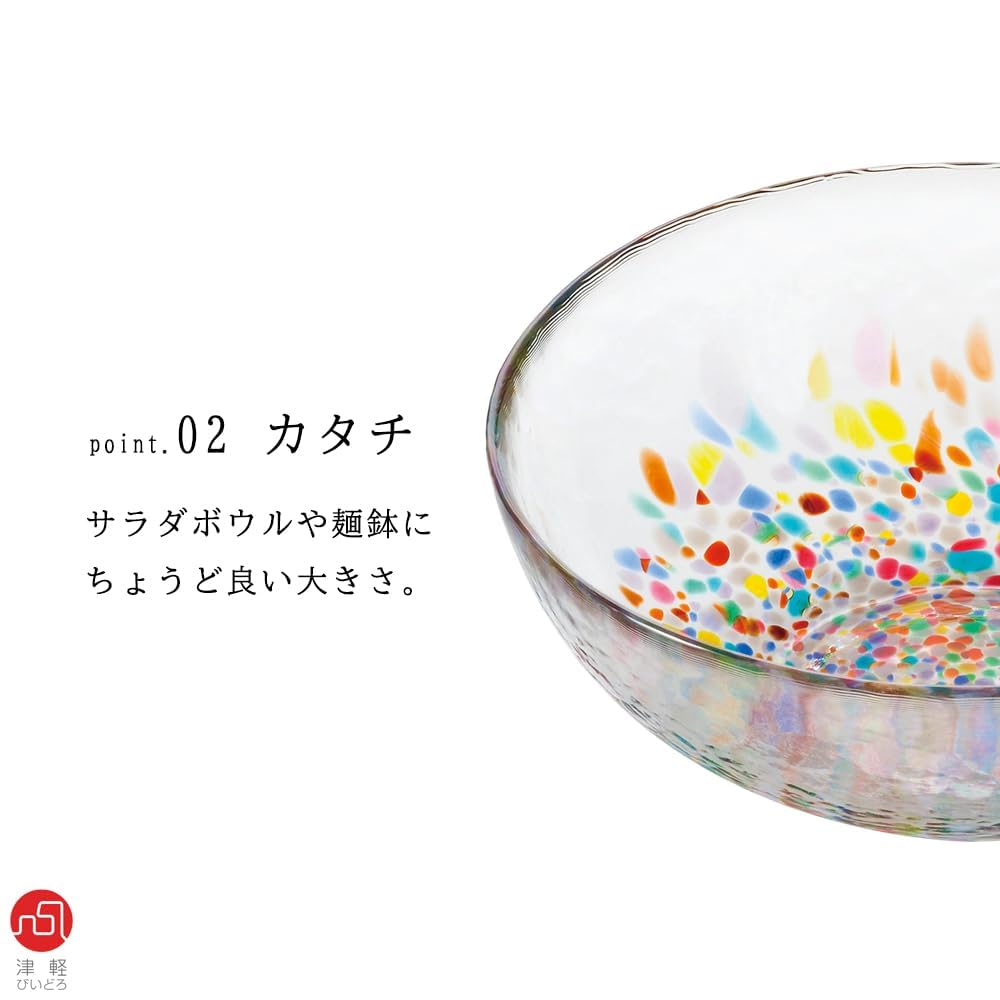 Aderia Tsugaru Biidoro Nebuta Various Bowls Made in Japan Gift Box Salad Bowl Glass Medium Bowl Side Plate Dish Tableware Cute Medium Plate Plate