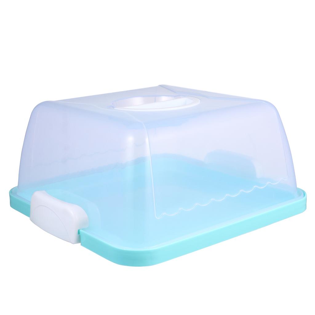 Portable Cake Box Organizer with Lid Cupcake Carrier Holder Baking Dish Container Plastic Packaging Boxes Travel