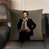 Singer HHarry Music Cushion Cover Natural Linen Organic Fabric DoubleSided Printing Sofa Home Decor Gift Pillow Case