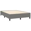 vidaXL Boxspringbettgestell Dunkelgrau 140x200 cm Stoff