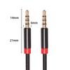 3.5mm Plug Copper PVC Audio Cable Headphone Car MP3 Aux Extension Cable Wire