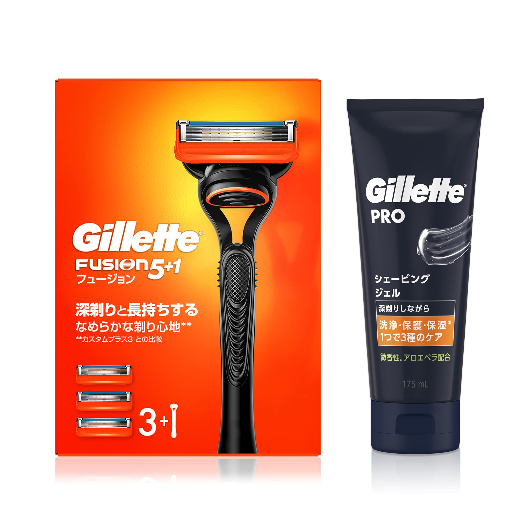 

Змінний гель для гоління Gillette Fusion Manual Main Unit 3 175 мл Бритва для гоління для чутливої ​​шкіри чоловіків (з лезами) + [Закупівля комплекту] Чол