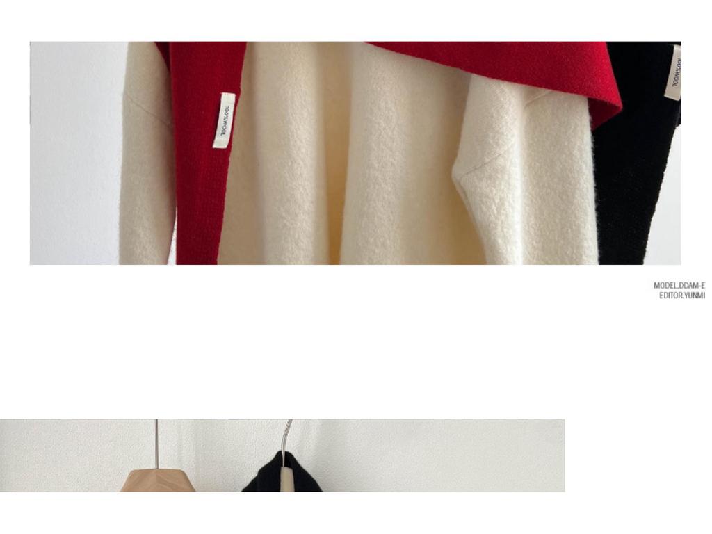 100% Pure Wool Women's Triangle Shawl: Knitted Scarf, Solid Color, High-End and Versatile Neck Warmer