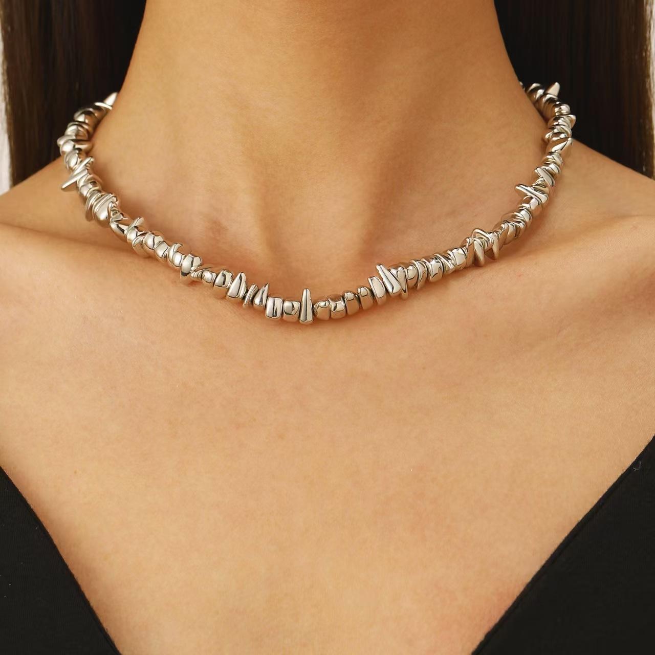 Модное ожерелье, Неправильное геометрическое ожерелье One Size