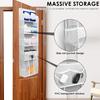 Door Hanging Organizer Nonwoven Over the Door Organizer with Movable Baby Diaper Caddy Large Capacity Hanging Storage Shelves