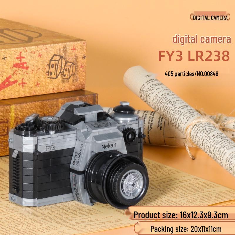 Zhegao Creative Camera Polaroid Model Building Blocks - DIY Puzzle Toy Ornament