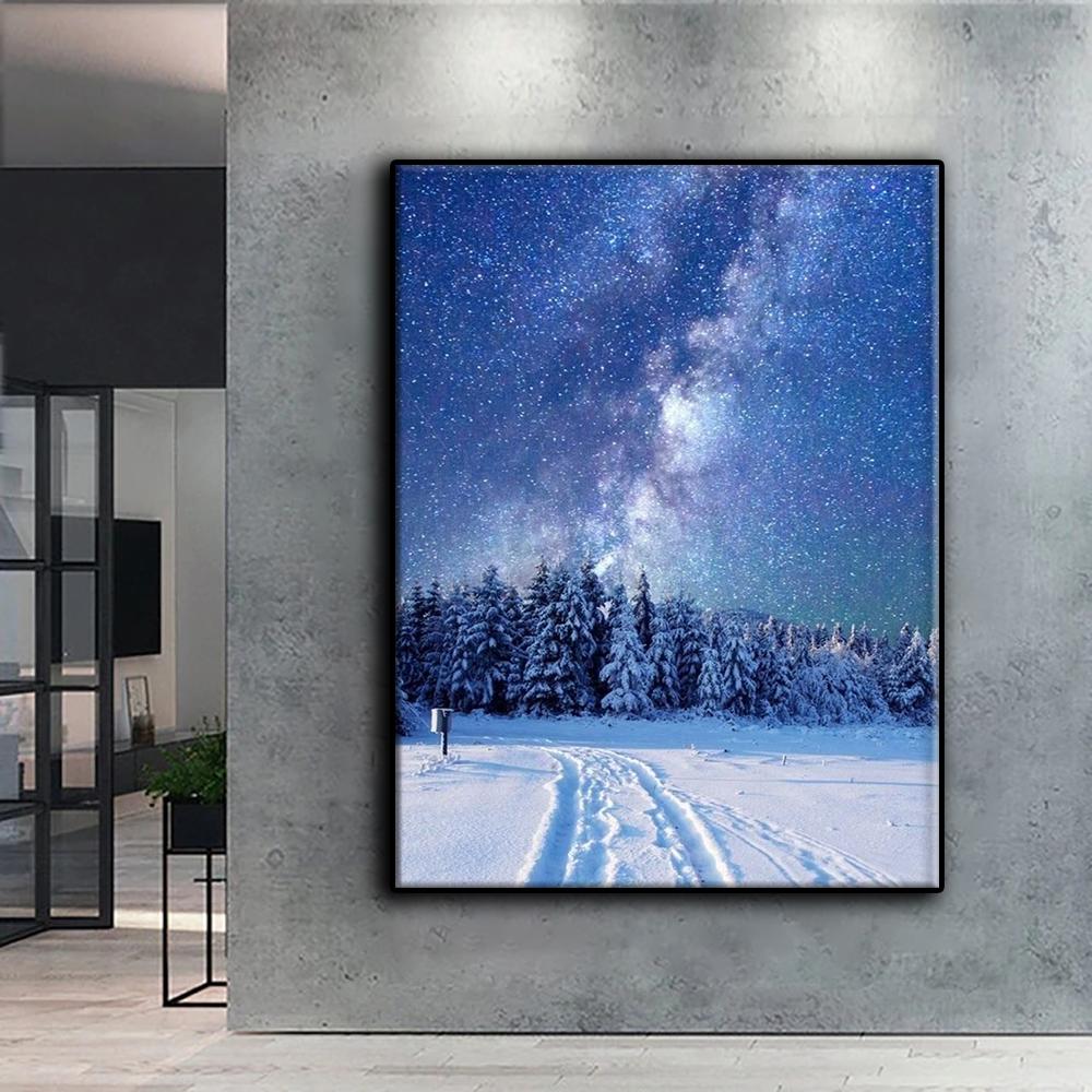 5D Diamond Painting Snow Scene DIY Diamond Embroidery Rhinestone Home Decoration