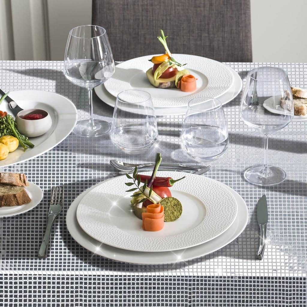 54 x 108 Inches Disco Party Tablecloth Mirror Silver Foil Table Cloth Glitter Metallic Table Cover Sparkle Table Runner for 70s 80s Disco Dance Party