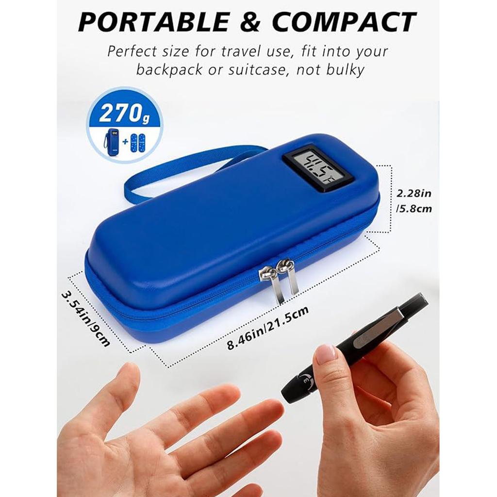 Tragbare isolierte Kühltasche mit digitaler Temperaturanzeige für Outdoor-Reisen, Camping, Notfallgebrauch